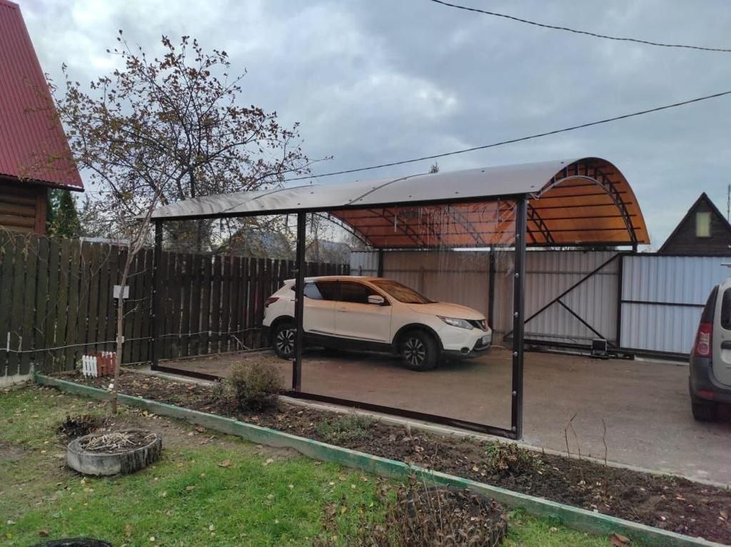 Прозрачные шторы ПВХ для навеса под автомобиль в Богородицке